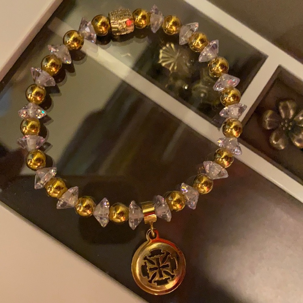 Rustic Cuff beaded bracelet